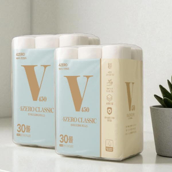 [VERA] 베라 4ZERO 무해력 클래식 (3겹엠보싱 25MX30롤) 두루마리 화장지 휴지