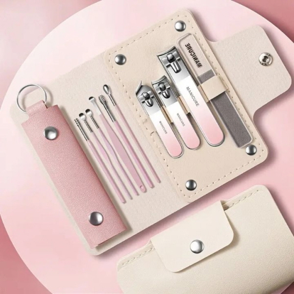 네일아트 그라데이션 핑크 10종 손톱깍기 세트