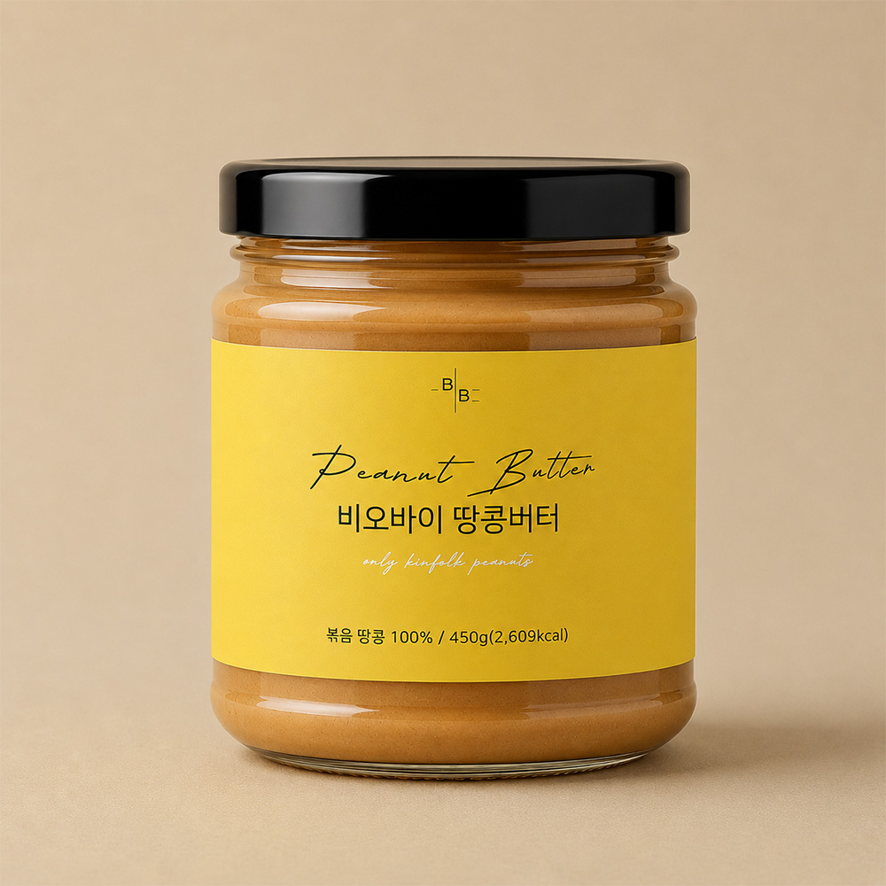 비오바이 무가당 하이올레익 땅콩버터 450g 피넛버터 국내제조
