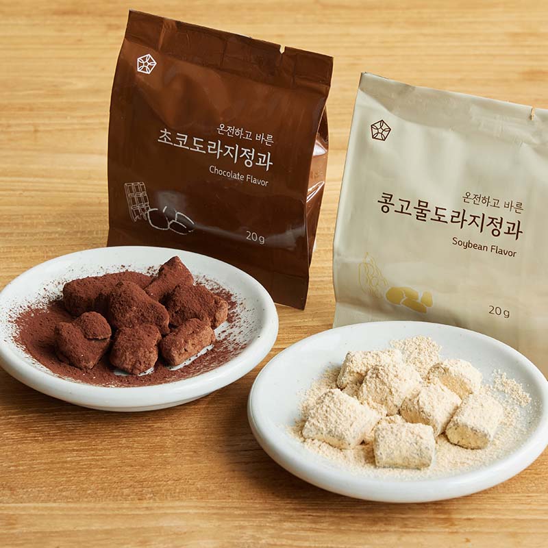 도라지미 국산 콩고물 초코 도라지정과 수제 상견례 명절 선물세트 120g 대표이미지 섬네일