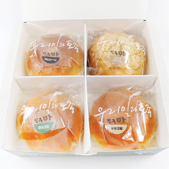 진주마빵 토종팥 크림4종