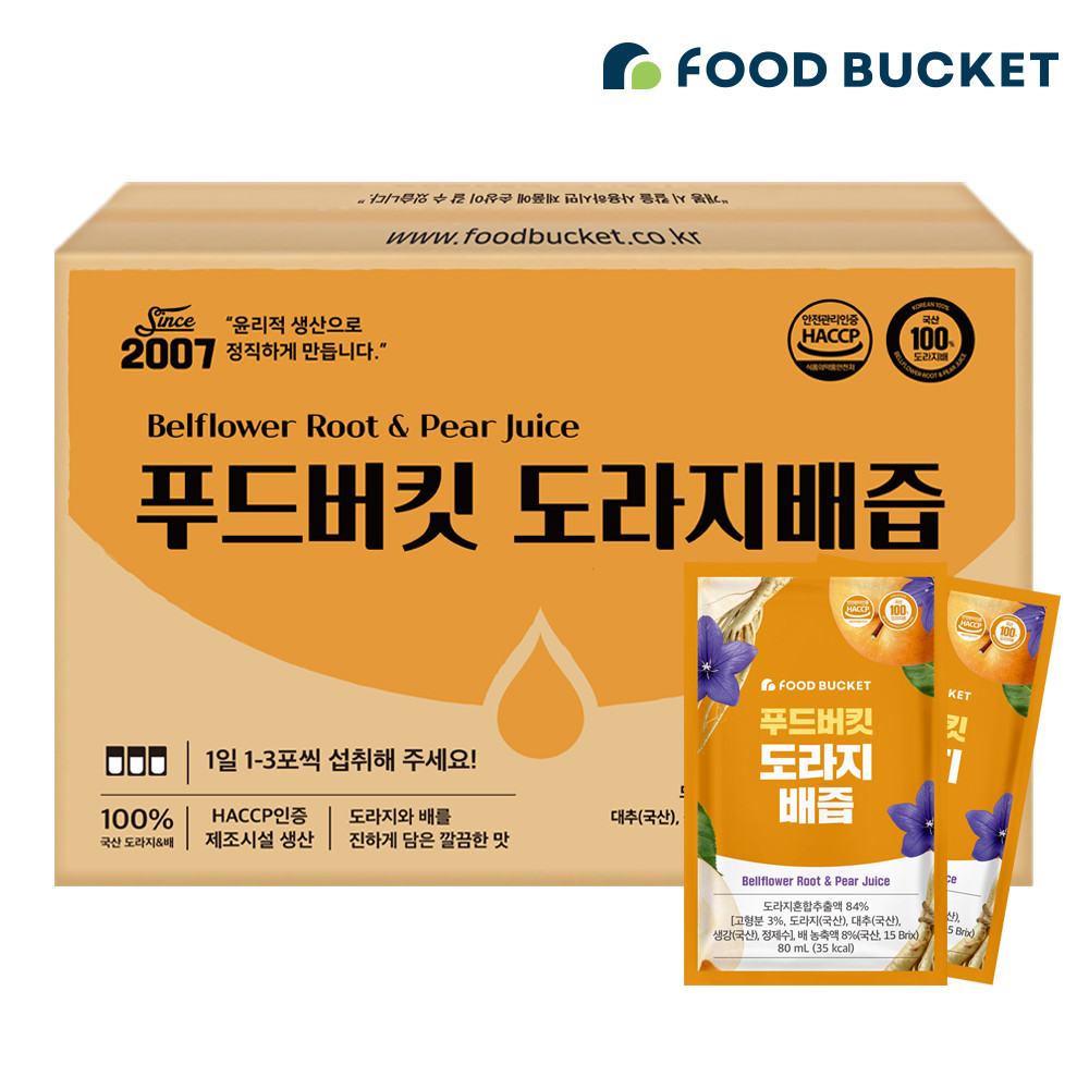푸드버킷 국산 도라지배즙 100포, 1개 대표이미지 섬네일