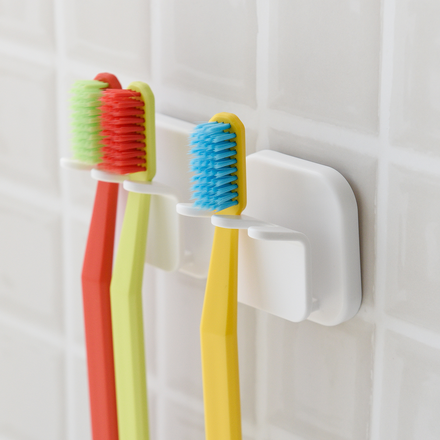 이한리빙 착붙 무타공 칫솔걸이 2p