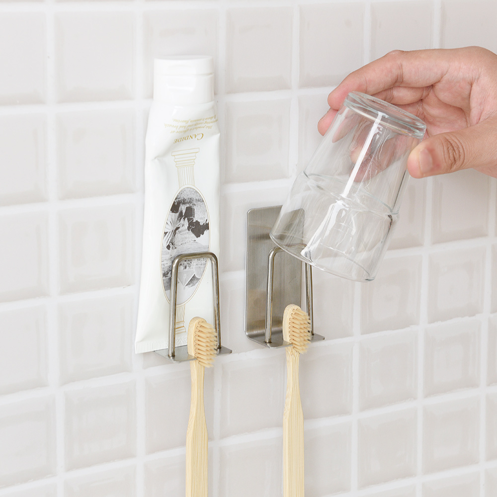 이한리빙 착붙 무타공 304 스텐 후크 벽걸이 고리 2p