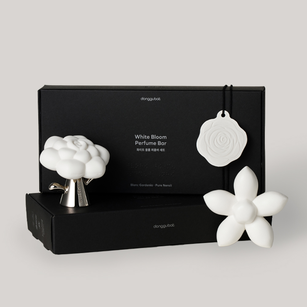 [센스있는 선물] 동구밭 화이트 블룸 퍼퓸바 선물세트 (올인원 비누)