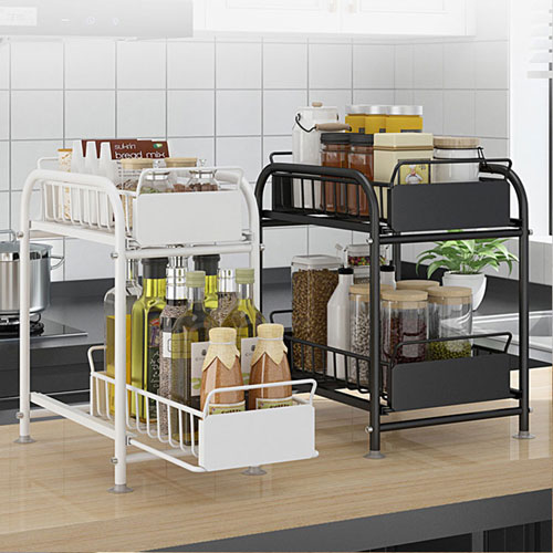 모던베이직 슬라이딩 주방 선반 중형/와이드형