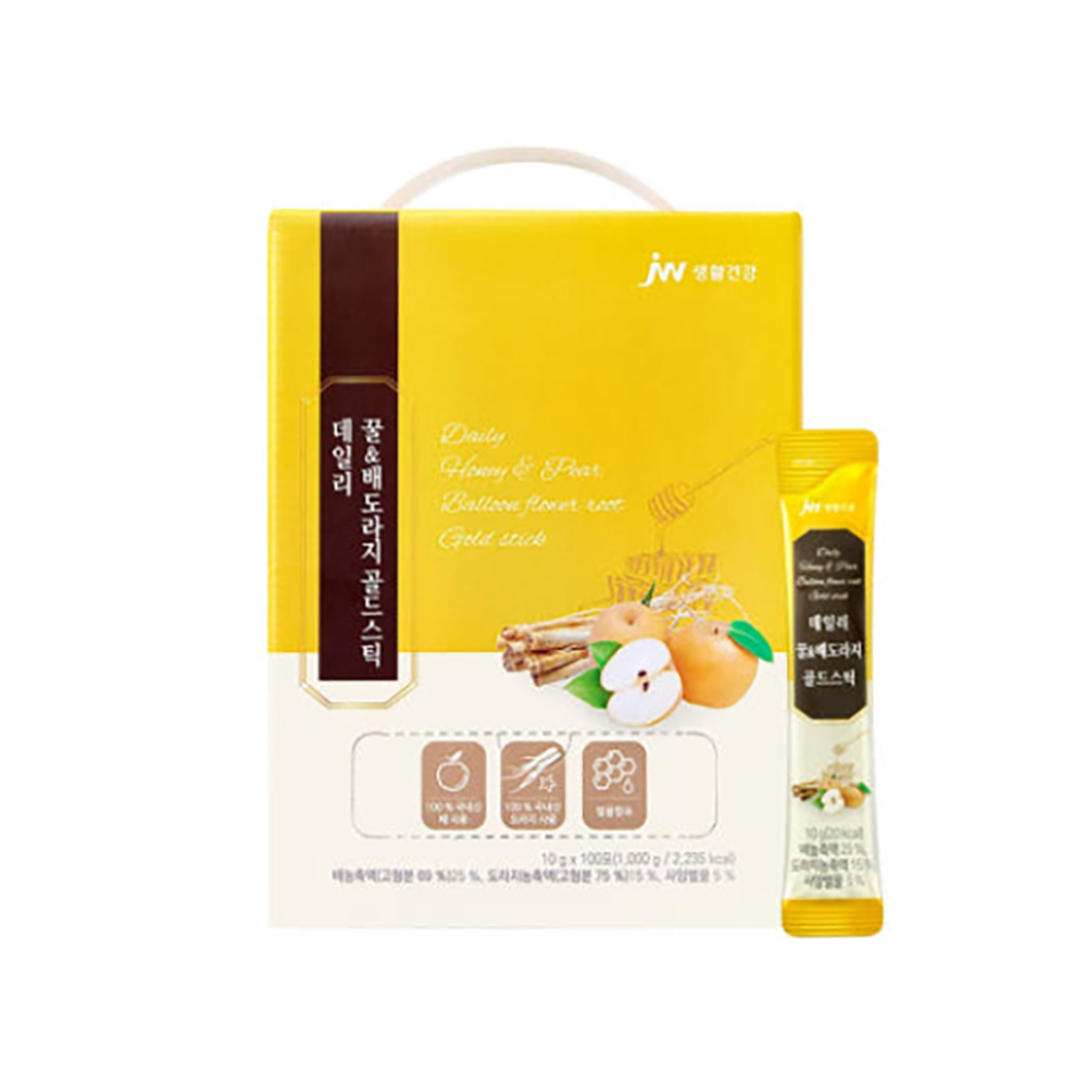 [JW생활건강] 데일리 꿀 배도라지 골드스틱 (10g x 100포)
