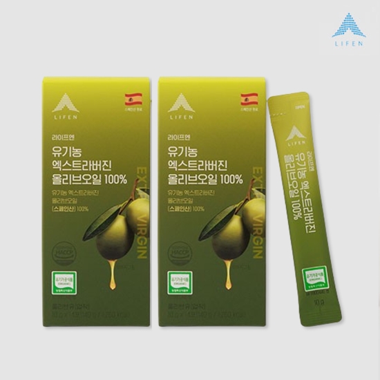 라이프엔 유기농 엑스트라버진 올리브오일 100% 2박스 대표이미지 섬네일