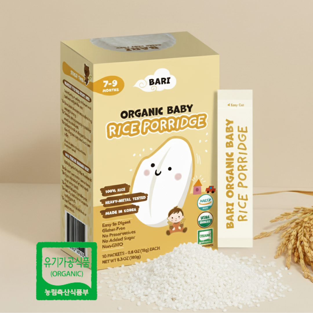 BARI 바리 유기농 쌀가루 중기 (7-9개월) | 18g x 10포