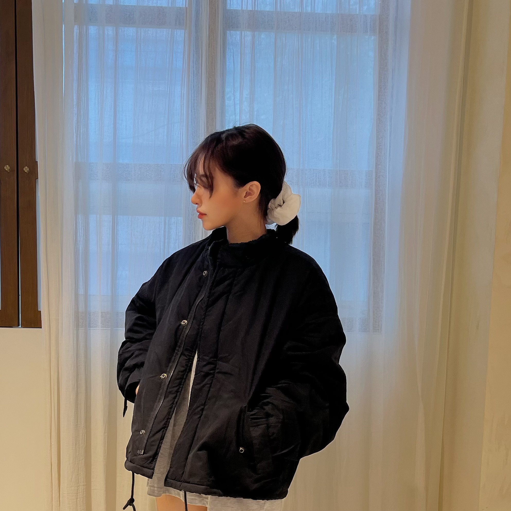 뉴아즈 숏야상패딩