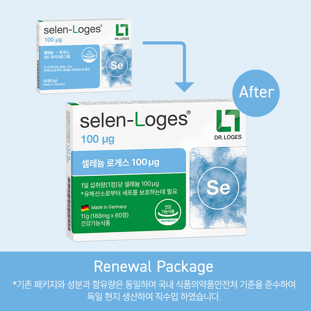 닥터로게스 셀렌로게스 무기셀레늄 셀레늄 로게스 100μg 60정 1박스
