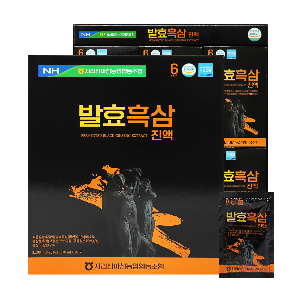 지리산마천농협 발효 흑삼진액(70ml x 30포)