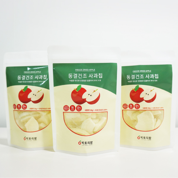 [빅토리팜] 달콤아삭 사과칩(20g*2봉)