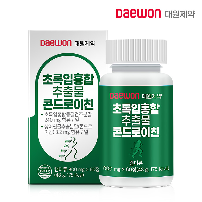대원제약 초록입홍합추출물콘드로이친(800mg x 60정)