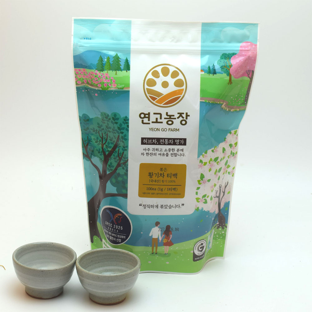 연고농장 국내산 볶은 황기차 삼각티백 100ea