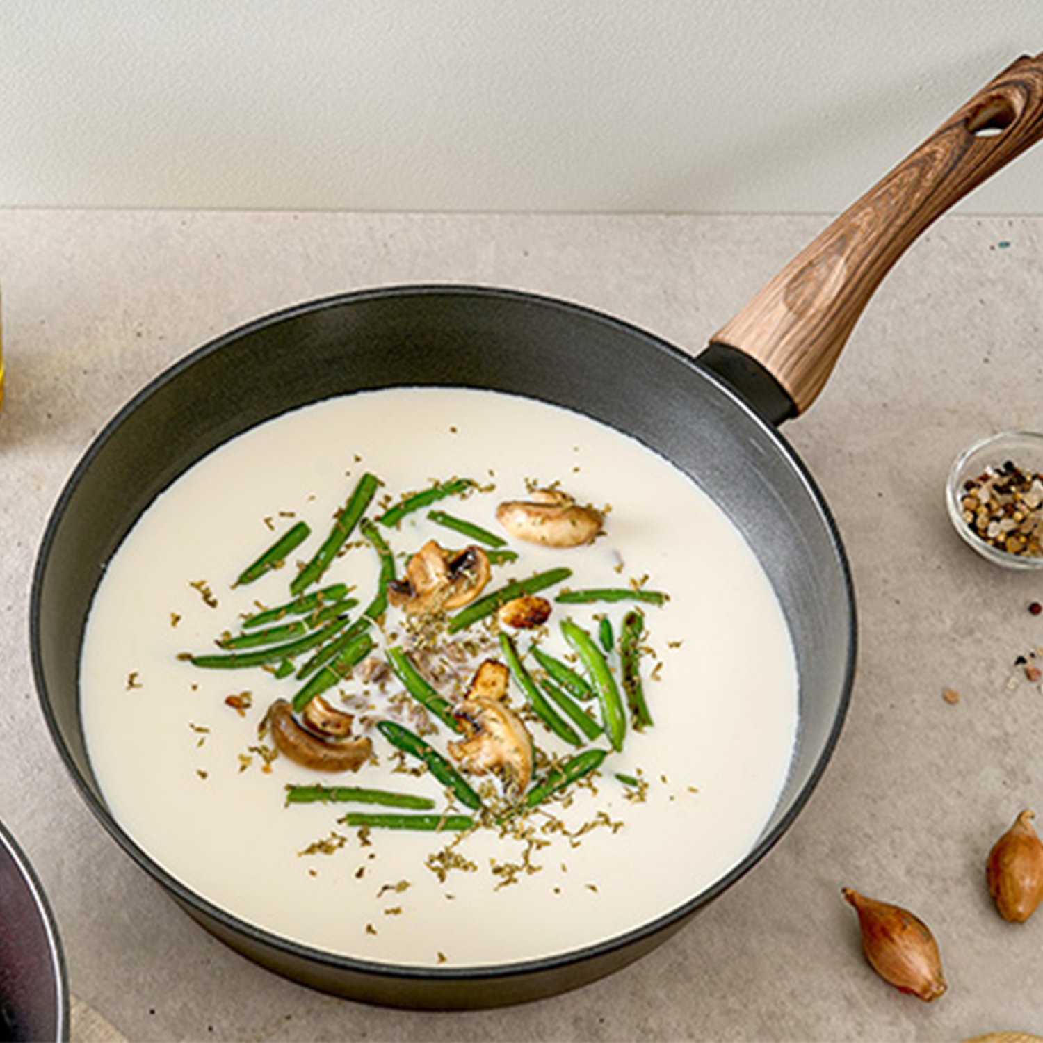 쿡텐 더 넓은 IH 티타늄 코팅 궁중팬 국산(24cm/28cm)