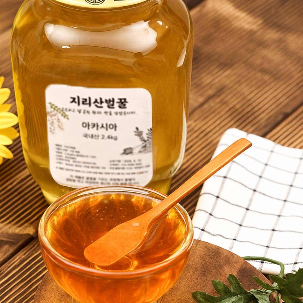 무료배송] 지리산 아카시아 벌꿀/잡화꿀 사양벌꿀 2.4kg 1병