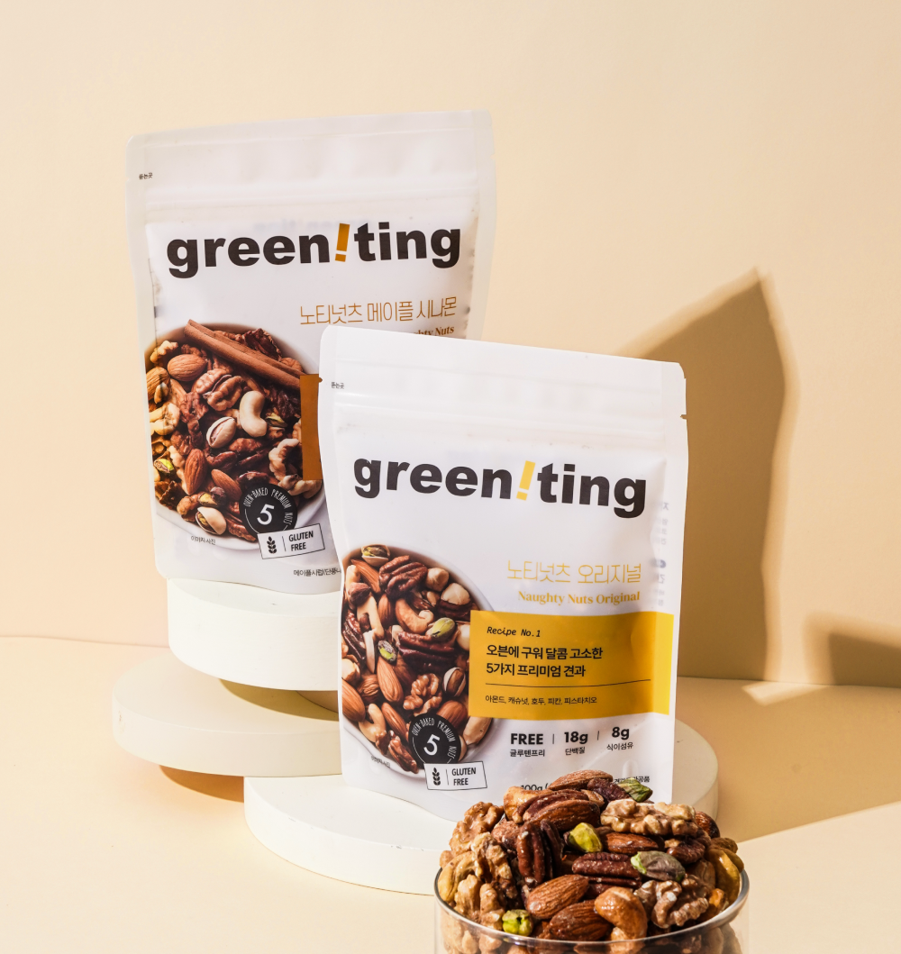 그리니팅 프리미엄 견과 노티넛츠 오리지널100g*4팩