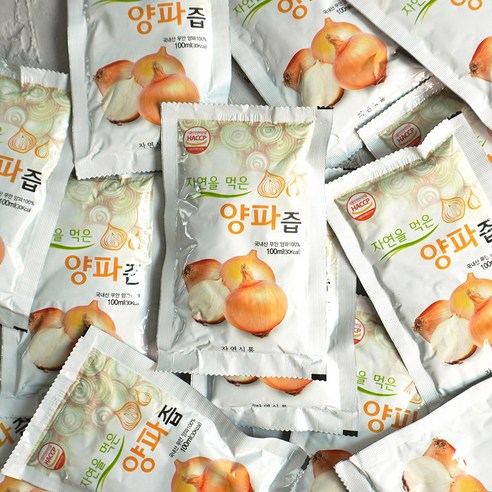 자연을 먹은 무안 양파즙 100ml x 100팩 / HACCP