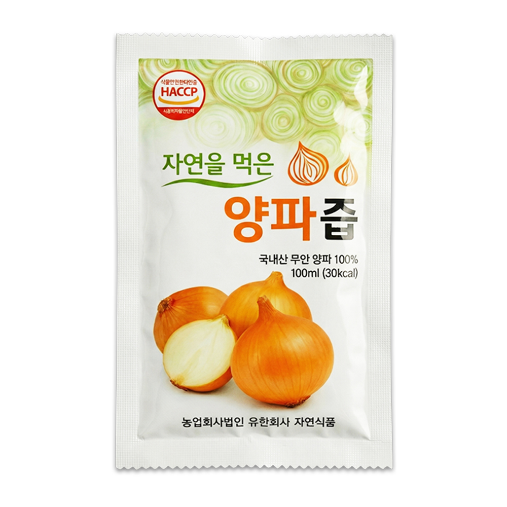 자연을 먹은 무안 양파즙 100ml x 100팩 / HACCP