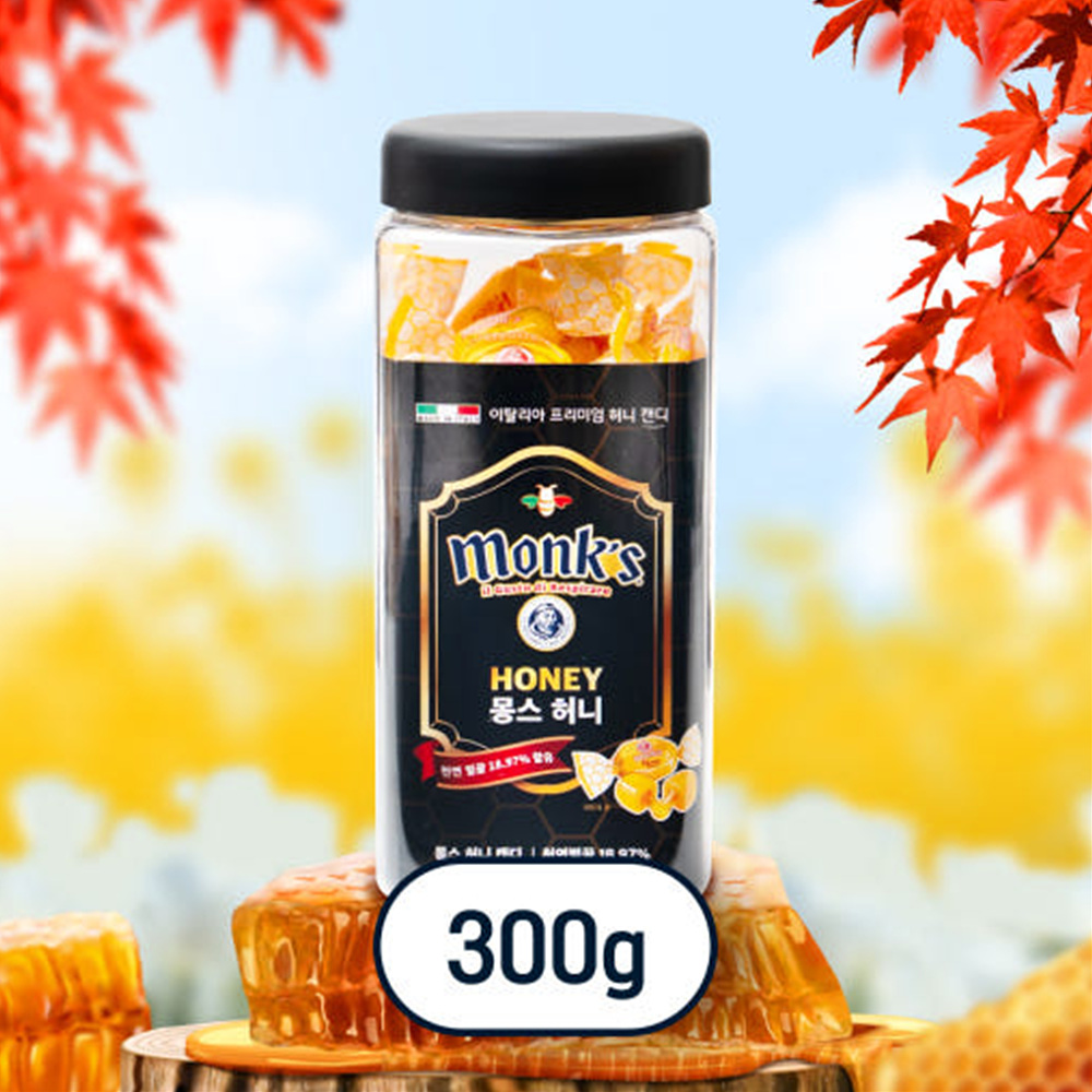 이탈리아 몽스 허니 꿀 캔디 300g
