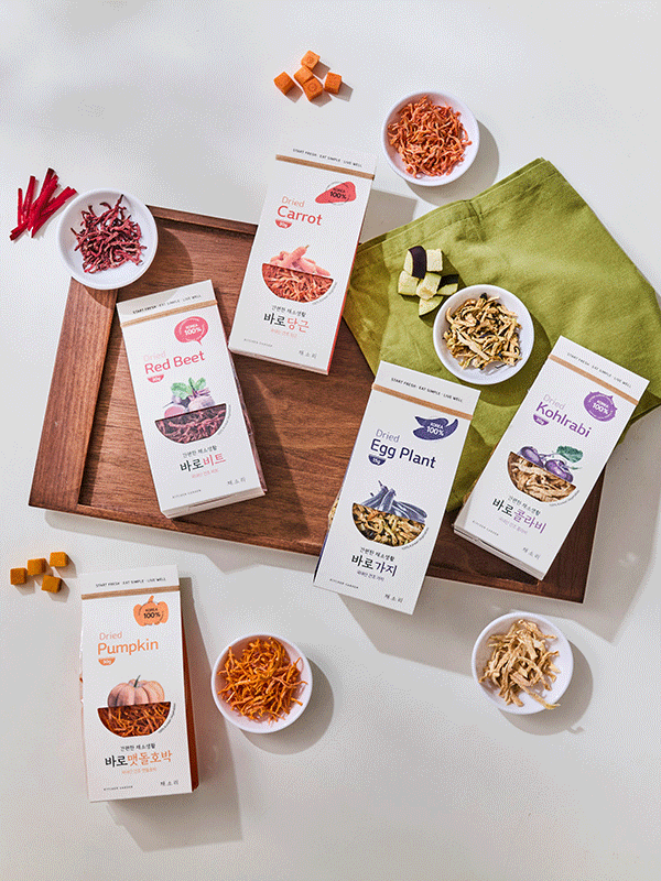 [채소리] 밥할 때 톡! 생생하게 살아나는 100% 국내산 건조채소 4종, 보물밥