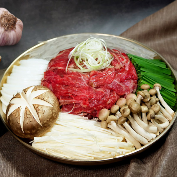 하누리 마늘양념 소불고기 전골 1kg (2~3인분)