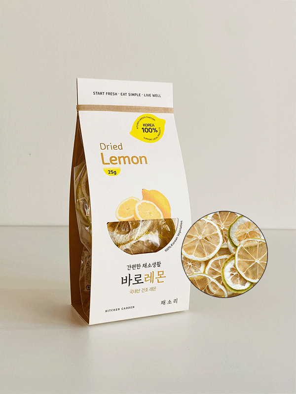 [채소리] 요리할 때 톡! 바로 넣는 바로 레몬 25g (100% 국내산 건조 제주 레몬)