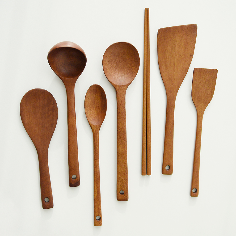 히어키친 원목 우드 조리도구 세트 1-2인/4종/7종