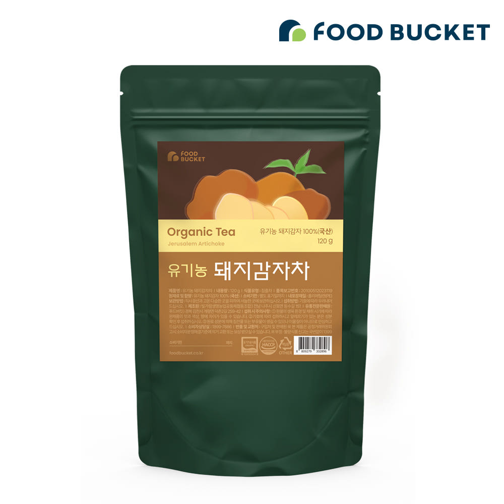 푸드버킷 볶은 유기농돼지감자차 120g 1개