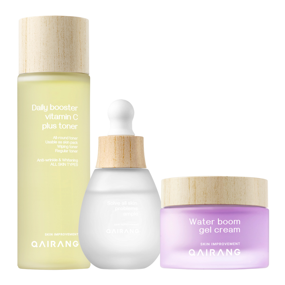 3세트 / 가이랑 비타민C 토너 130ml + 장벽강화 앰플 30ml + 수분크림 50ml