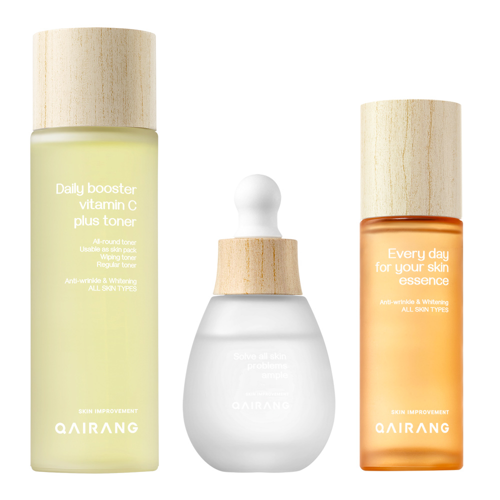 3세트 / 가이랑 비타민C 토너 130ml + 장벽강화 앰플 30ml + 안티에이징 에센스 50ml