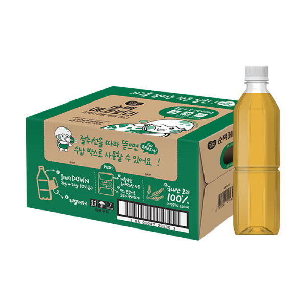 동원 순백 에코보리 무라벨 (350ml X 48개/24개/18개) 차음료