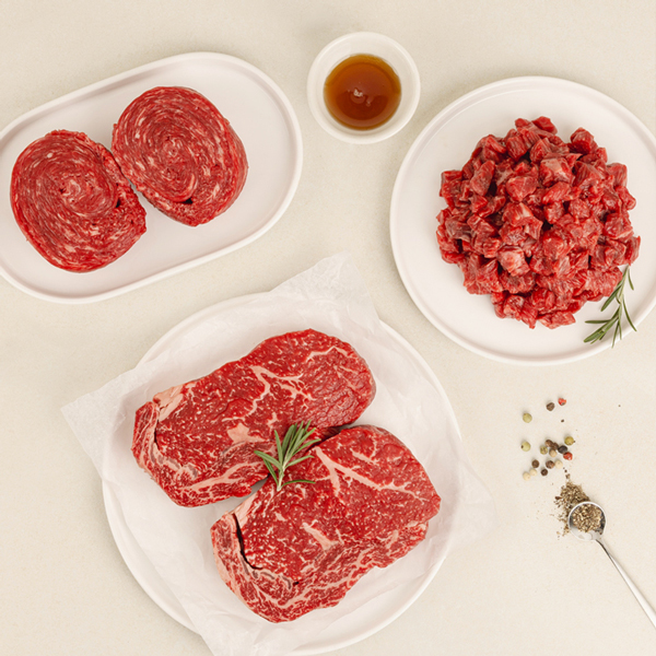 [당일생산 발송] 부경식품 한우1++등급(냉장) 불고기 200g×3팩 외