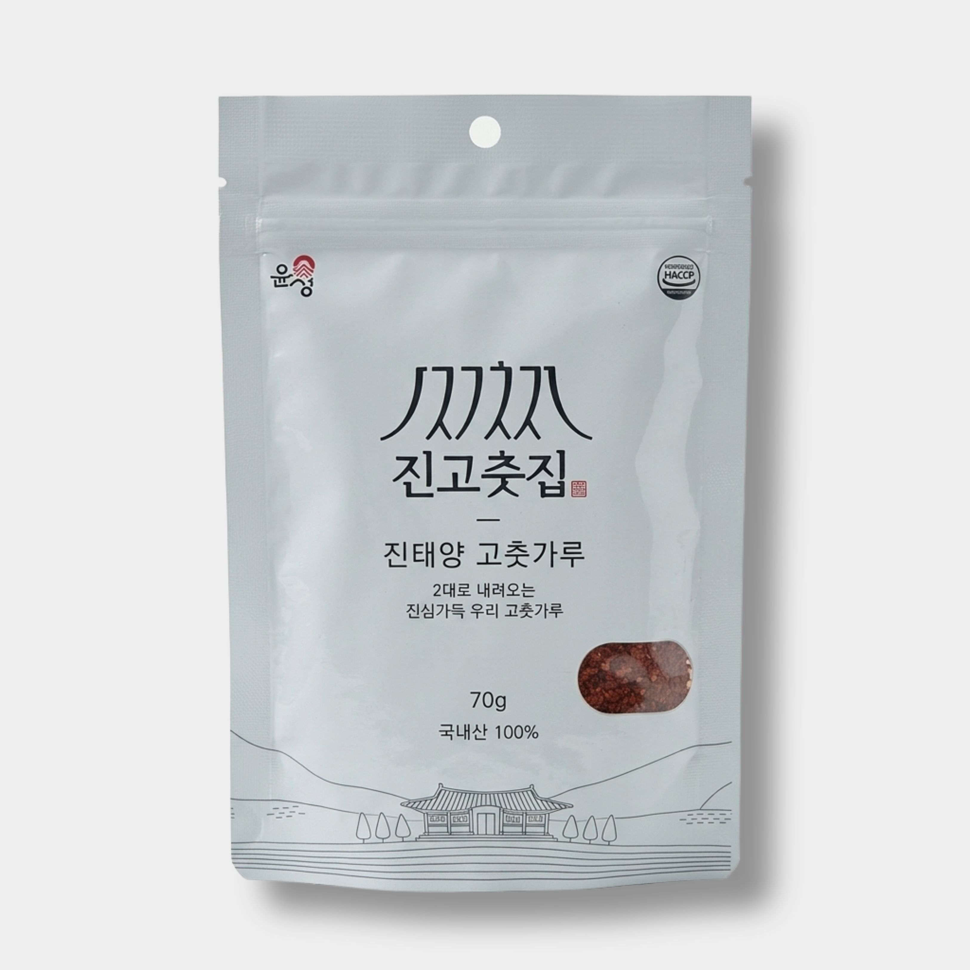 국산 햇고춧가루 태양초 보통맛 보통굵기 고춧가루 70g
