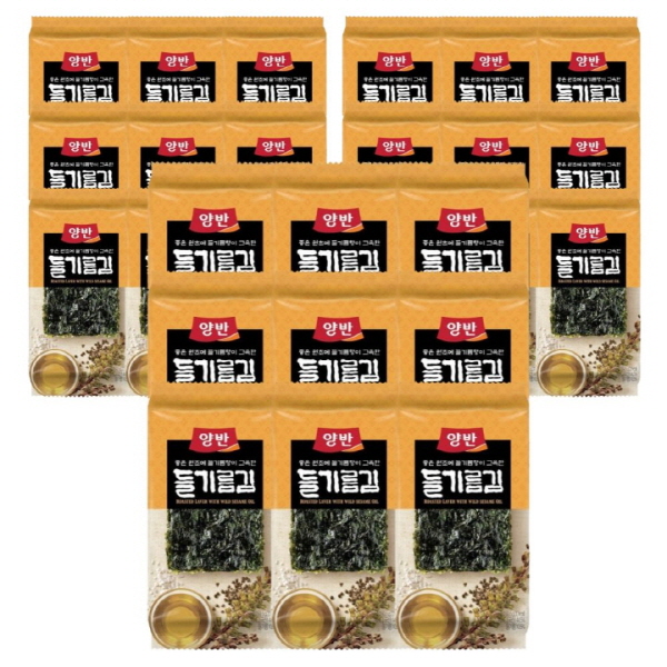 동원 들기름김 4.5gX9매 18봉/21봉/27봉/108봉 도시락김