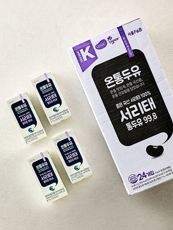 무가당 온통두유 서리태 통두유 99.8 (190mL x 24입) 대표이미지 섬네일