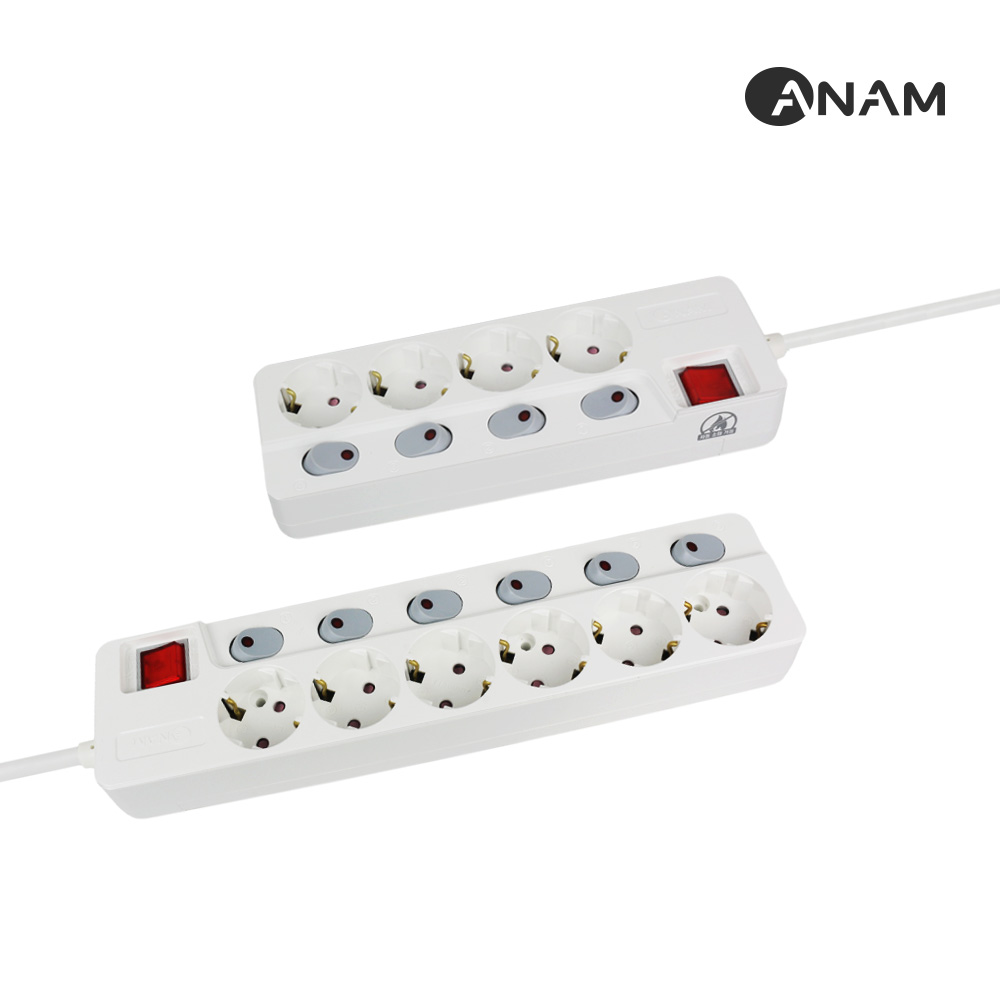 아남 국산  자동소화 멀티탭 4구/6구