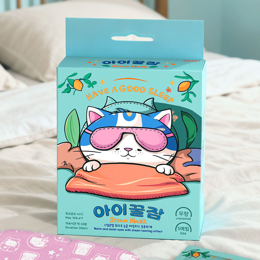 아이꿀잠 온열 눈찜질팩 스팀 수면 일회용 안대