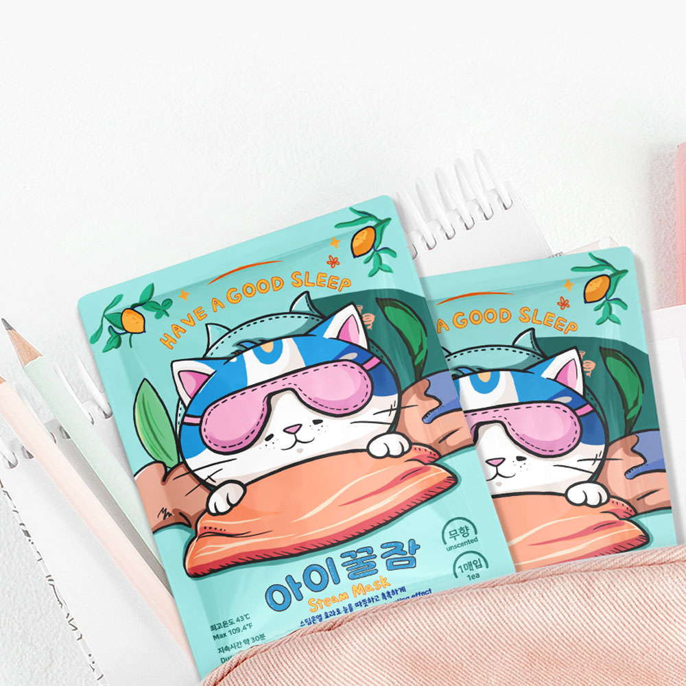 아이꿀잠 온열 눈찜질팩 스팀 수면 일회용 안대