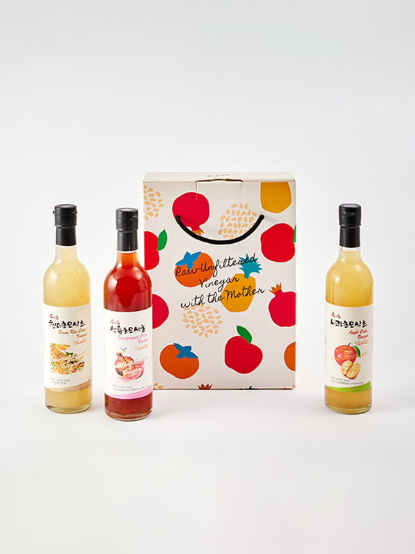 [입점특가] 유기농초모식초 3종 세트(500ml)*3