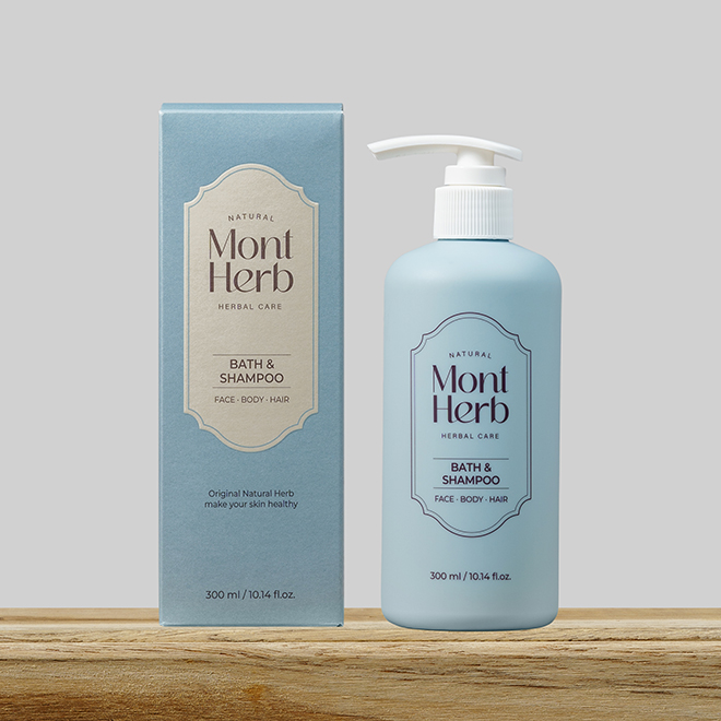 [반값특가] [저자극 약산성 천연약초 워시] 몽뜨허브 아토바스앤샴푸 300ml