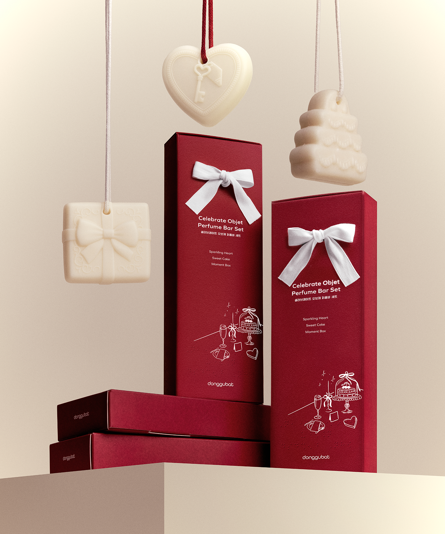동구밭 셀러브레이트 오브제 퍼퓸바 세트 / 오너먼트 디퓨저 올인원비누 선물