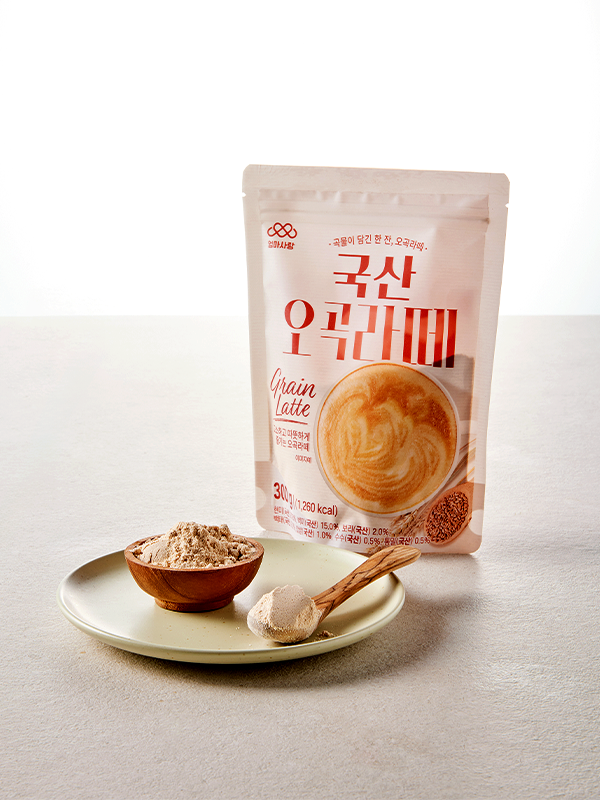 [특가] 부드러운 국산 곡물 오곡라떼 300g