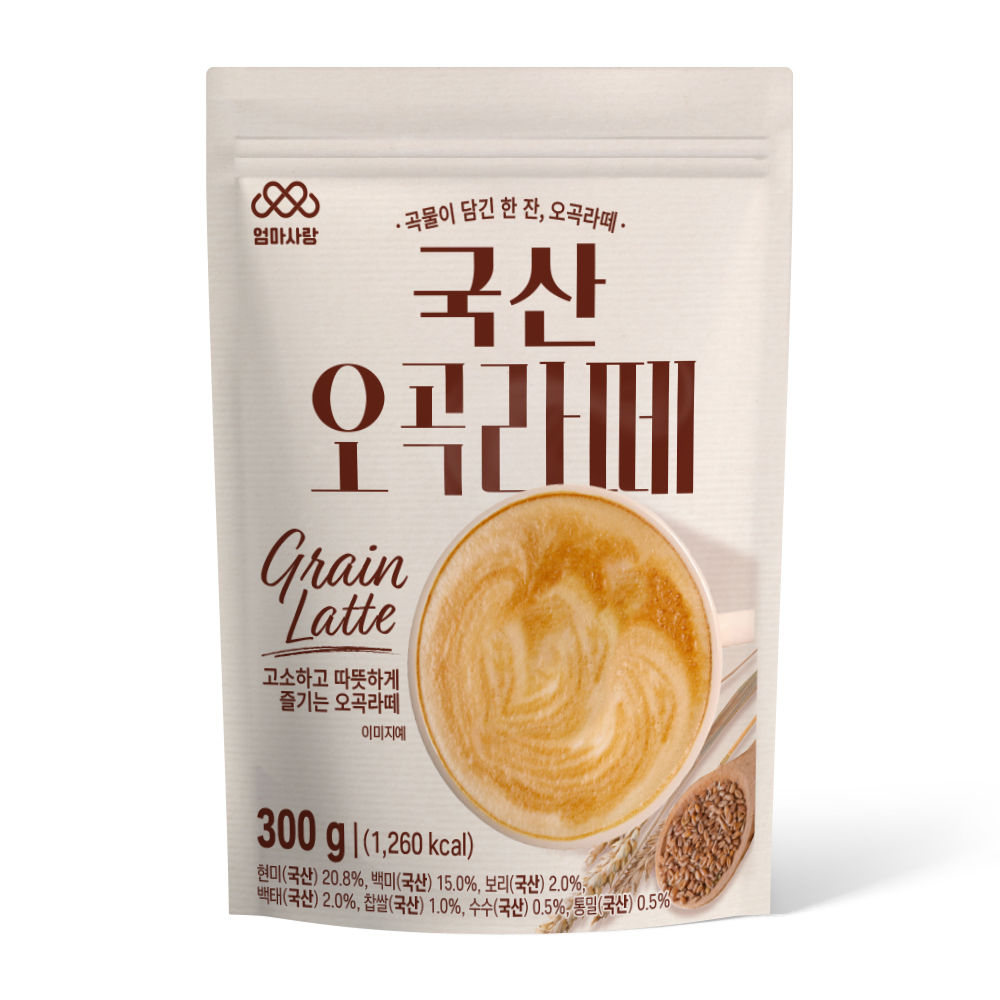 부드러운 국산 곡물 오곡라떼 300g 대표이미지 섬네일