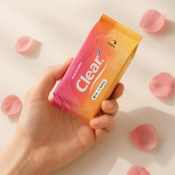 클리어 포켓 물티슈 10팩/25팩 아기물티슈 유아물티슈