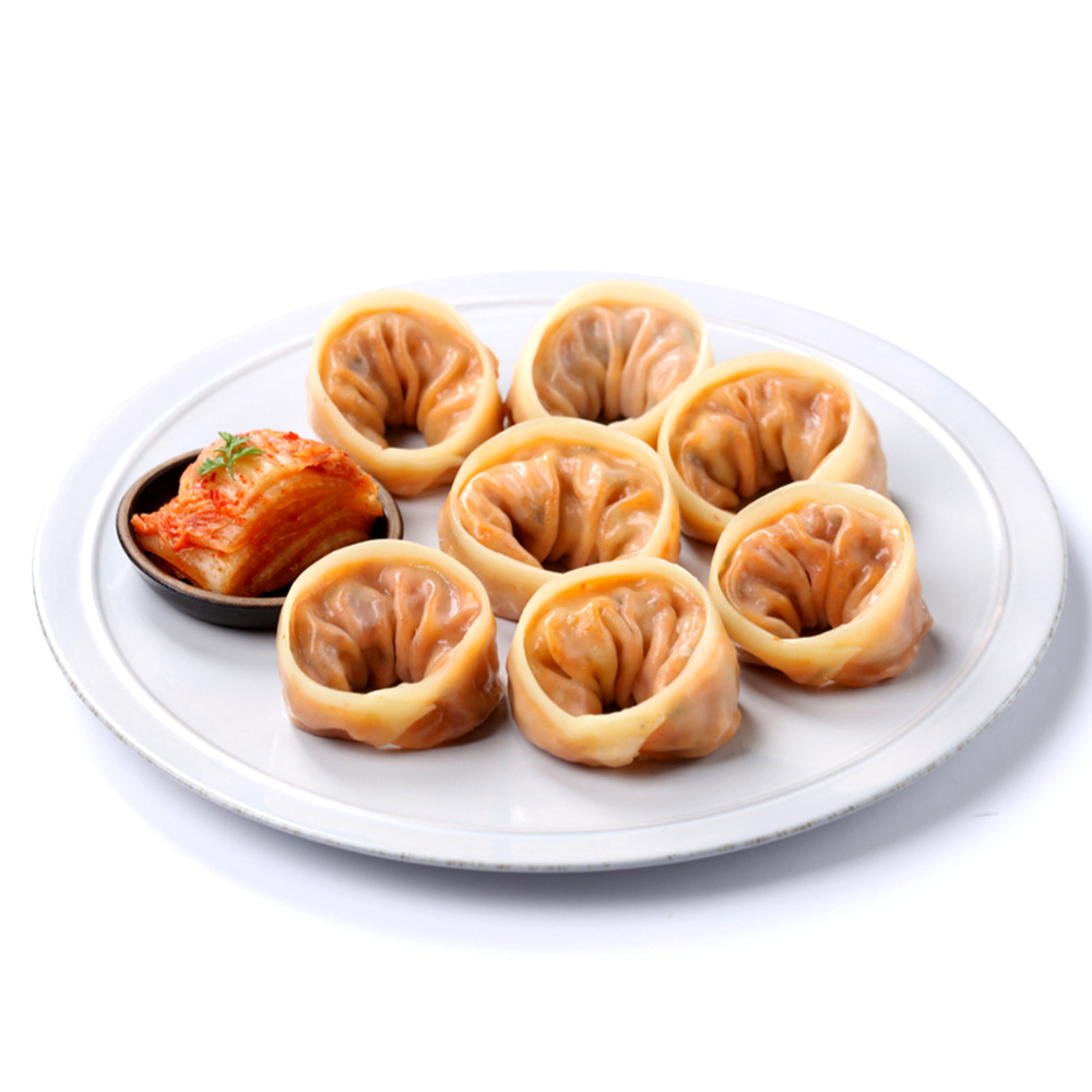 [최만순] 약선요리연구소 복을 담은 김치 교자 고기 야채 만두 1세트 116 알 + 사골 육수 3개