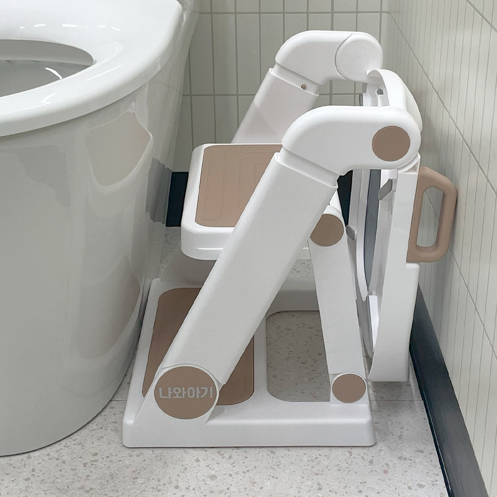 나와아기 사다리변기 커버 플러스 접이식 유아 변기시트