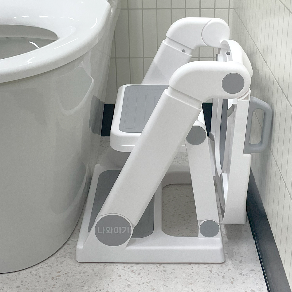 나와아기 사다리변기 커버 플러스 접이식 유아 변기시트