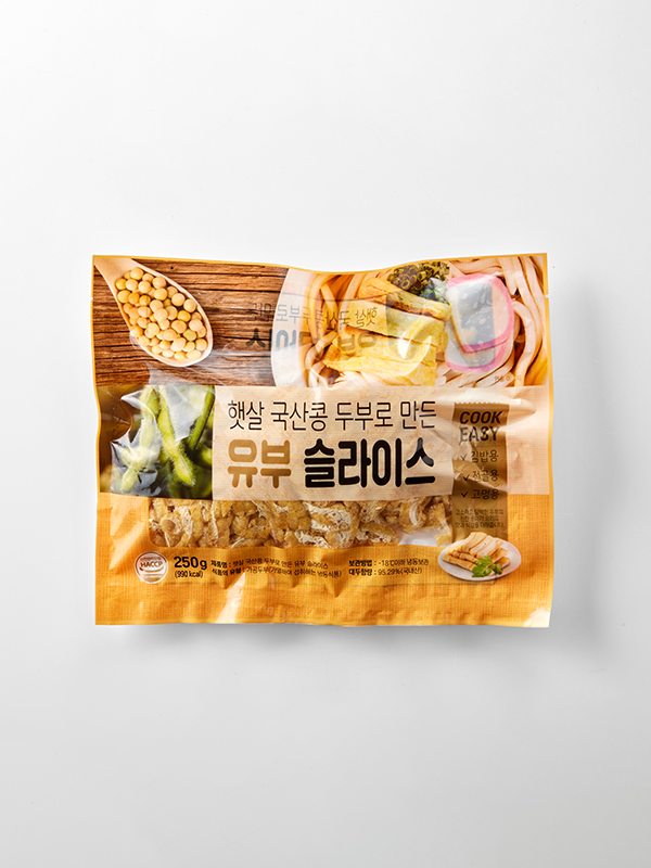 [입점 특가] 햇살 국산콩 두부로 만든 유부 슬라이스 (250g)